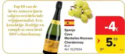 Carrefour Spanje Cava Montañas Rocosas Chardonnay aanbieding
