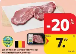 Carrefour Spiering van varken van weleer Kwaliteitsketen Carrefour aanbieding