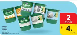 Carrefour Yoghurt Activia Danone aanbieding