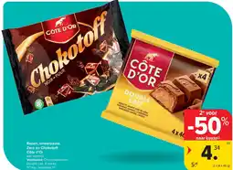 Carrefour Repen, smeerpasta, Zero en Chokoto Côte d’Or aanbieding