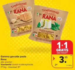 Carrefour Gamma gevulde pasta Rana aanbieding
