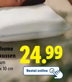Lidl LIVARNO home Neksteunkussen ⚫ memory foam aanbieding