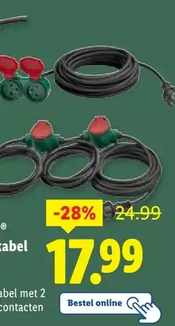 Lidl ParksideⓇ Verlengkabel aanbieding