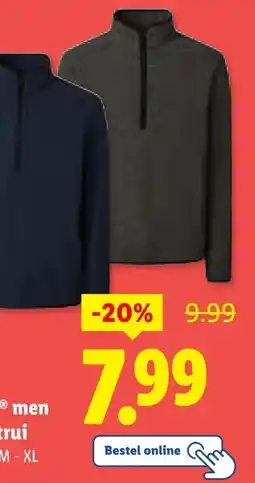 Lidl esmaraⓇ men Fleece trui aanbieding