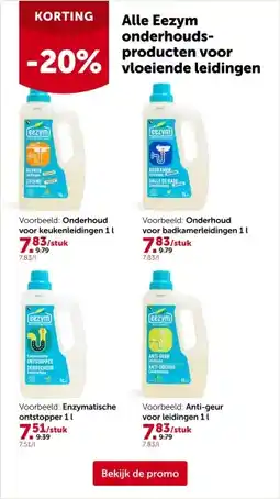 AVEVE Voorbeeld: Onderhoud voor keukenleidingen aanbieding