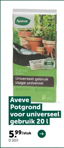 AVEVE Aveve Potgrond voor universeel gebruik 20 | aanbieding