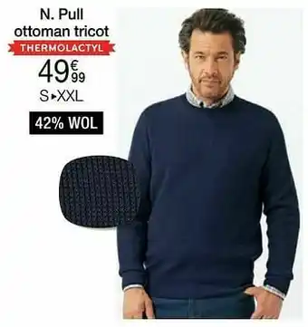 Damart Pull ottoman tricot aanbieding