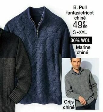 Damart Pull fantasietricot chiné aanbieding