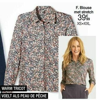 Damart Blouse met stretch aanbieding