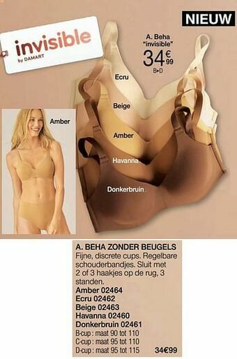 Damart Beha invisible aanbieding