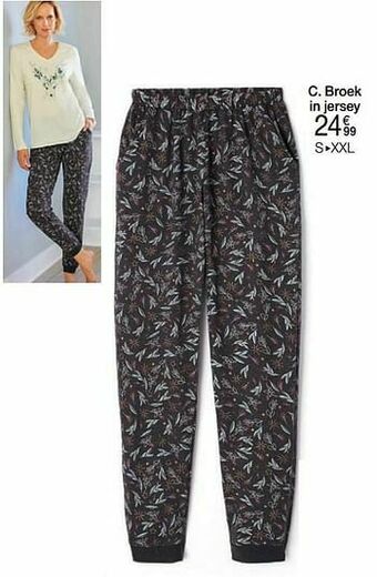Damart Broek in jersey aanbieding