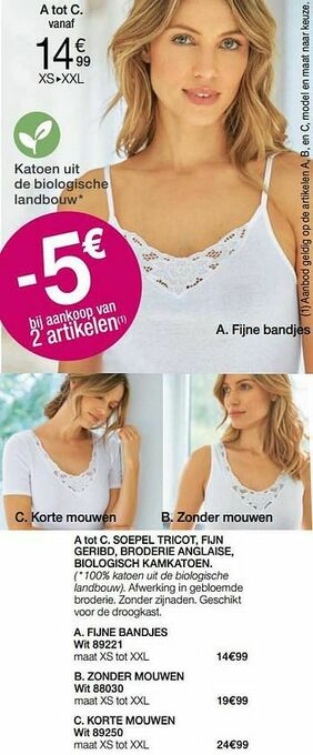 Damart Fijne bandjes aanbieding