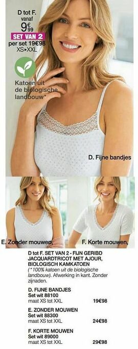 Damart Fijne bandjes aanbieding