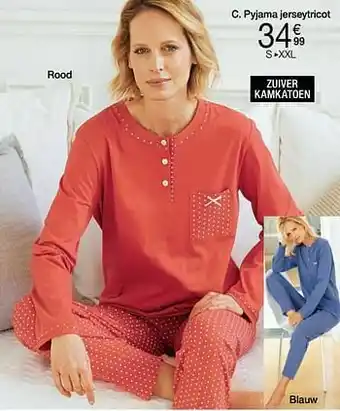 Damart Pyjama jerseytricot aanbieding