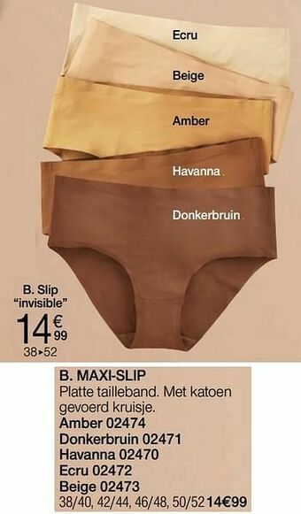 Damart Slip invisible aanbieding