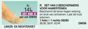 Set van 2 beschermers voor hamertenen
