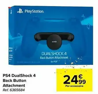 Carrefour Ps4 dualshock 4 back button attachment aanbieding