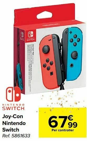 Carrefour Joy-con nintendo switch aanbieding