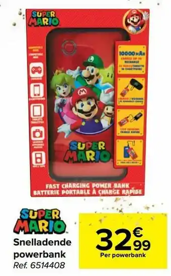 Carrefour Snelladende powerbank aanbieding