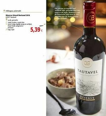 Colruyt Réserve gérard bertrand 2018 a.o.p. tautavel aanbieding