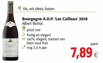 Colruyt Bourgogne a.o.p. les cailloux 2018 albert bichot aanbieding