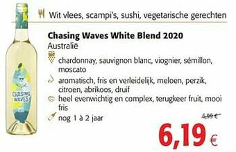 Colruyt Chasing waves white blend 2020 australië aanbieding