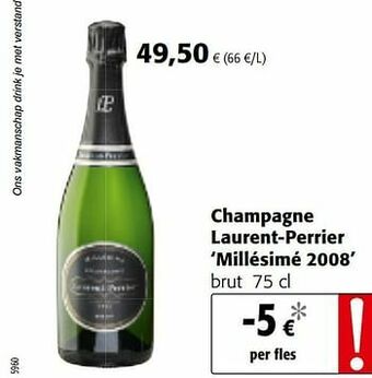 Colruyt Champagne laurent-perrier millésimé 2008 brut aanbieding