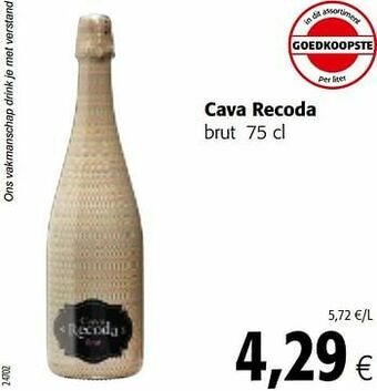 Colruyt Cava recoda brut aanbieding