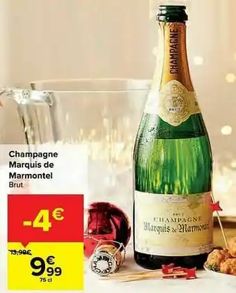 Carrefour Champagne marquis de marmontel brut aanbieding