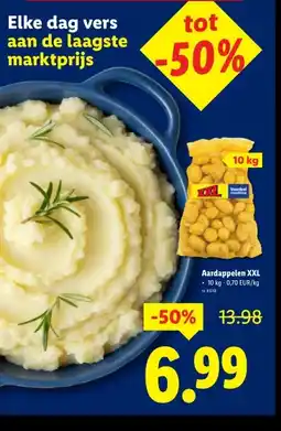 Lidl Aardappelen XXL • 10 kg - 0,70 EUR/kg aanbieding