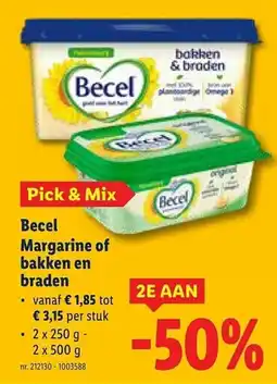 Lidl Becel Margarine of bakken en braden aanbieding
