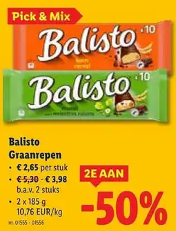 Lidl Balisto Graanrepen aanbieding