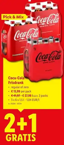 Lidl Coca Cola Frisdrank aanbieding