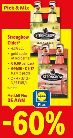 Lidl Strongbow Cider* aanbieding