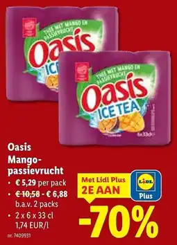 Lidl Oasis Mango passievrucht aanbieding