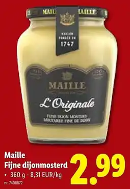 Lidl Maille Fijne dijonmosterd aanbieding