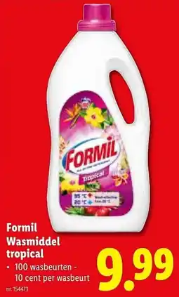 Lidl Formil Wasmiddel tropical aanbieding