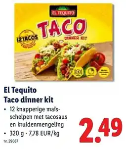 Lidl El Tequito Taco dinner kit aanbieding