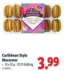 Lidl Caribbean Style Macarons aanbieding
