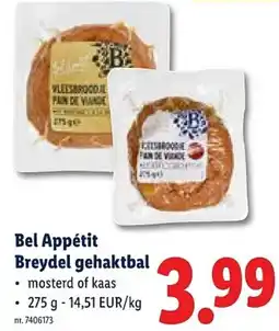 Lidl Bel Appétit Breydel gehaktbal aanbieding
