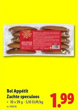 Lidl Bel Appétit Zachte speculoos aanbieding