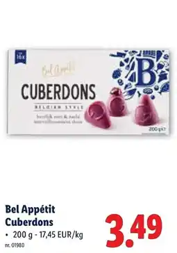 Lidl Bel Appétit Cuberdons aanbieding