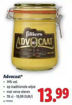 Lidl Advocaat aanbieding