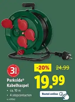 Lidl Parkside Kabelhaspel aanbieding