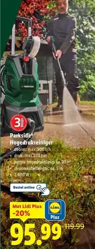 Lidl Parkside Hogedrukreiniger aanbieding