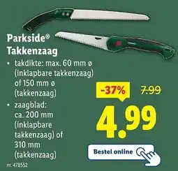 Lidl Parkside Takkenzaag aanbieding