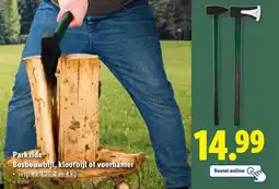 Lidl Parkside Bosbouwbijl, kloofbijl of voorhamer aanbieding