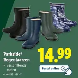 Lidl Parkside Regenlaarzen aanbieding