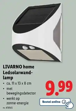 Lidl Livarno home ledsolarwandlamp aanbieding