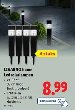 Lidl Livarno home ledsolarlampen aanbieding
